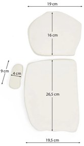 Fali dekoráció készlet 3 db-os 23x43 cm Siluna – Kave Home