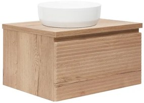 Naturel Savona Mosdó alatti szekrény 98x43x44,8 cm halifax tölgy matt SAVONA100DHD