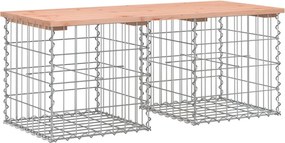 vidaXL tömör duglászfenyő gabion kerti pad 103x44x42 cm