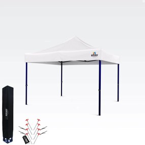 Sátor 3x3m – Gyors összeszerelés és 100% védelem partikhoz és ünnepségekhez - 3 oldalfal nélkül - Fehér