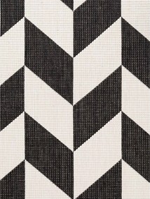 Fekete-krémszínű kültéri-beltéri szőnyeg 120x170 cm Haringey Terrick – Ted Baker