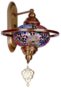 YENI fali lámpatest 1xE27/40W/230V, bronz