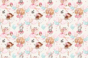 Fotótapéta Gyerekeknek Lányoknak Rózsaszín Balerina 490x260 RB02