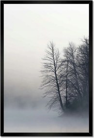 Poszterek keretben 40x60 Ködös erdő Tél