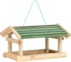 vidaXL tömör fa madáretető 35 x 29,5 x 21 cm