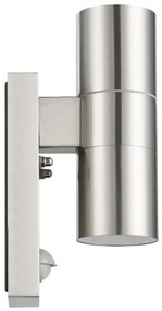 Eglo 79594- LED Kültéri lámpa érzékelővel ARAPONGAS 2xGU10/2,8W/230V IP44 króm