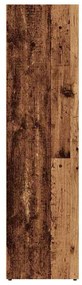 antik fa színű szerelt fa könyvszekrény 36 x 30 x 114 cm