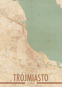 Háromszék várostérkép poszter A1 59,4x84,1 cm