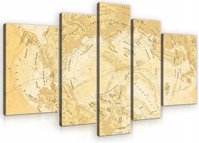 Falikép képek világtérkép 170x100