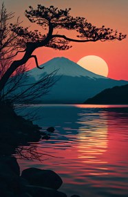 Poszter 53x81cm Hegy este