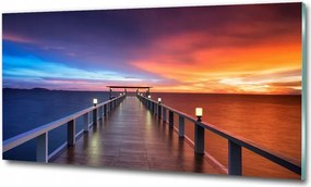 fotó-kép 100x50 plexi Fa híd