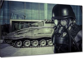 Festmények 120x80 Az ember gázmaszkkal