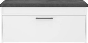 Parma cipőtároló pad, fehér