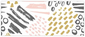 Kép - Absztrakt stroke-ok (120x50 cm)