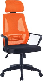 Irodai szék, fekete/narancssárga, TAXIS NEW
