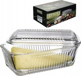 Vajtartó Üveg Vajtartó Fedéllel Üveg Vajtartó