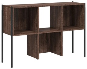 barna tölgy színű szerelt fa könyvszekrény 102x28x172 cm