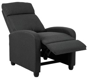 Antracitszürke relaxációs fotel Siom – Actona