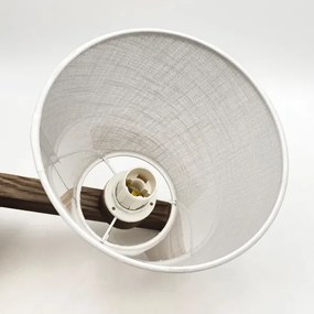 Brilagi - LED mennyezeti lámpa ANTHONY 3xE14/40W/230V diófa/fehér