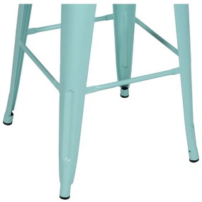 Türkiz fém bárszék szett 2 db-os (ülésmagasság 76,5 cm) – Ixia
