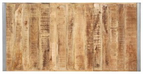 Tömör nyers mangófa étkezőasztal 200 x 100 x 75 cm