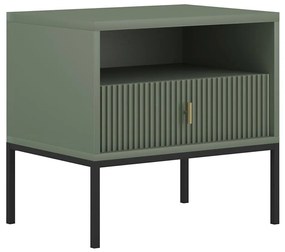 SUE éjjeliszekrény, zöld/fekete