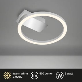 Briloner 3778-014 - FRAME mennyezeti lámpatest LED/5W/230V, átmérő 20 cm, matt króm