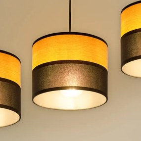 ALBA kábeles függeszték 3xE27/15W/230V fekete/barna