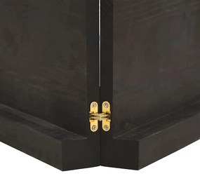 sötétbarna kezelt tömör fa fürdőszobai pult 120x40x(2-6) cm