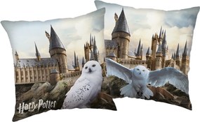 Harry Potter Hedwig at Hogwarts párna, díszpárna 40x40 cm