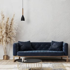 Csillár zsinóron MUZA NEW 1xE27/60W/230V fekete