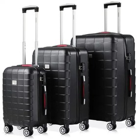 monzana® 3 részes utazóbőröndök készlete - fekete