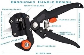 Oltóolló a könnyű metszéshez és oltáshoz