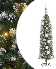 Mű Karcsú Karácsonyi Fa Zöld 120 cm Műanyag és PVC