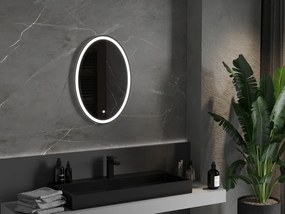 Mexen Elz 50 x 70 cm-es, LED 6000K, páramentes fürdőszobai tükör - 9802-050-070-611-00