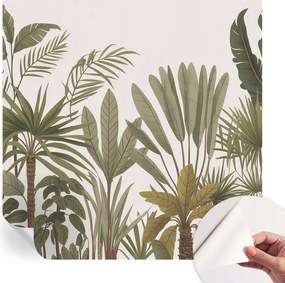 Öntapadós Mosható Fali Fotótapéta Egzotikus levelek 250x250 cm