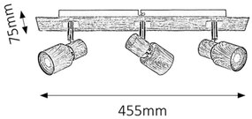 Rabalux 6007 - Spotlámpa MERKUR 3xGU10/50W/230V