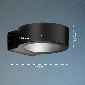 FISCHER&HONSEL 30382 TORRES Modern Kültéri Fali Lámpa Fekete LED IP54