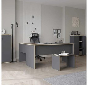 Sarok PC asztal Raven (antracit + tölgy) . 1109410