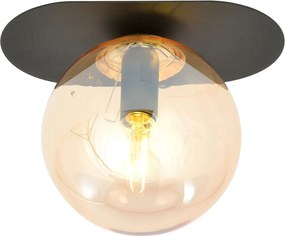 EMIBIG 1120-1 PLAZA Loft Mennyezeti Lámpa Fekete, Mézédes E14 IP20