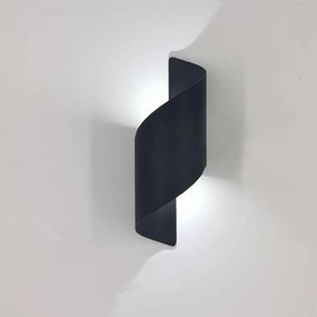 Led beltéri, fali lámpatest fekete Kültéri és beltéri fali lámpa 10W