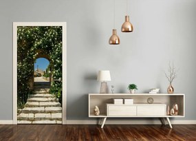 Ajtóposzter öntapadós virágos íj 75x205 cm