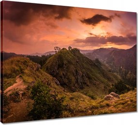 Vászonkép 50x40 Tájkép hegyekkel Tájkép