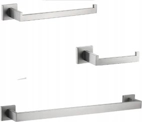 Fürdőszobai kiegészítő szett falra szerelhető 3 részes Dufo