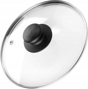 Fedél Üveg Fedél Edény Serpenyő Univerzális Gomb 18 cm