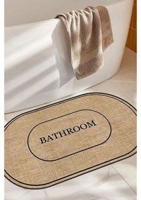 Barna fürdőszobai kilépő 60x90 cm Jute Look – Mila Home