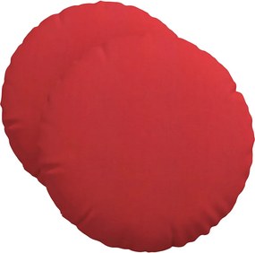 vidaXL Ülőpárnák 2 pcs Piros Ø50 x 19 cm szövet