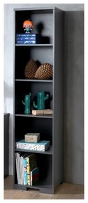 Sötétszürke gyerek könyvespolc 46x195 cm London – Vipack
