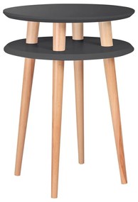 UFO grafitszürke dohányzóasztal, ⌀ 45 cm - Ragaba