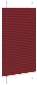 pliszírozott redőny Bordeaux piros 80x100 cm szövetszélesség